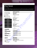 Functional Blank Resume Template (7 Variant Colors Available)